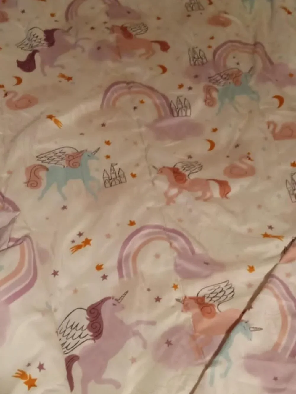 the big one oeko-tek unicorns and castles twin comforter & pillowcase